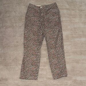 Brixton Cream and Tan Label Denim Waistband